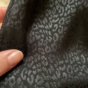 Banana Republic black leopard print wrap dress